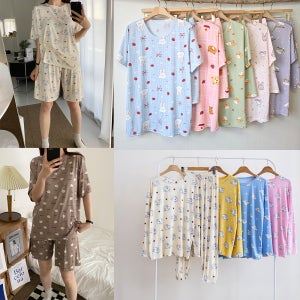 여성잠옷 아동 주니어 피치수면 중학생 파자마 짱구에 나오는 흰강아지 잠옷