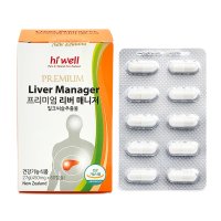 뉴질랜드 밀크씨슬 리버매니저 실리마린 비타민B 간 영양제 60캡슐 (2개월분)