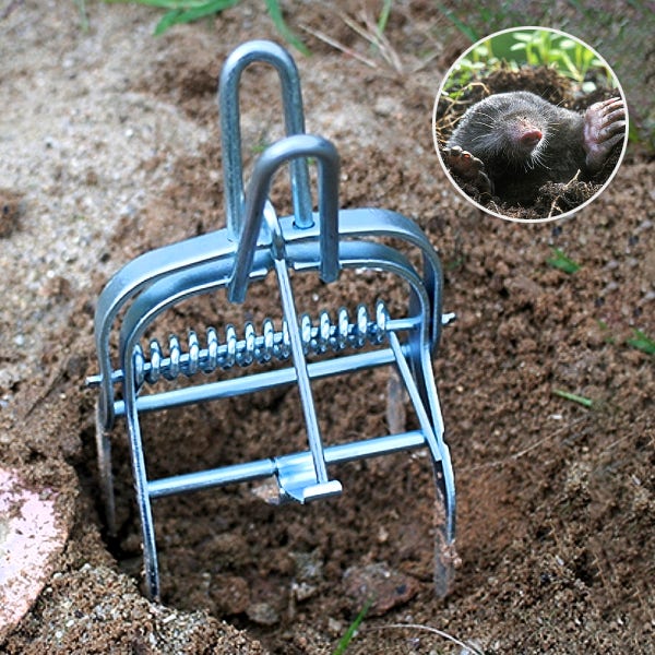 손잡이 두더지덫 (두더지퇴치 용품)