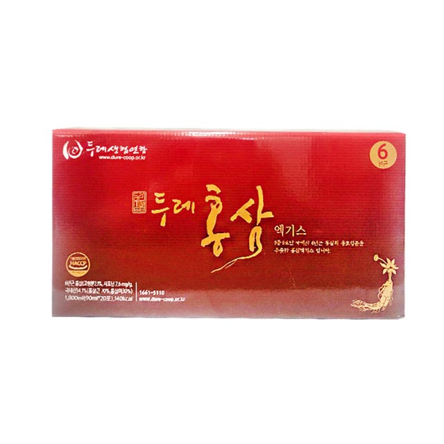 1573677 <b>두레</b>생협 6년근<b>홍삼엑기스</b> (90mlx20팩)