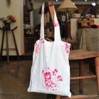 캐비지앤로즈 에코백 Hatley white cerise