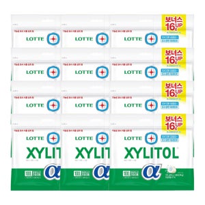 롯데 자일리톨 알파 리필 102g x 12개