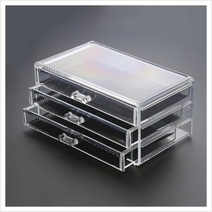 3단 투명 화장품 정리함 화장품수납함 메이크업수납