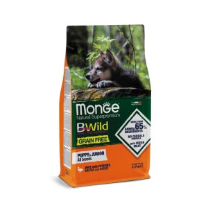 [DOG]몬지 비와일드 그레인프리 퍼피&주니어 오리 2.5kg