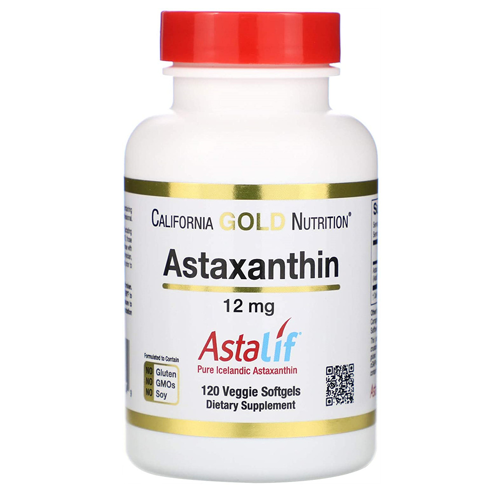 [California Gold Nutrition Astaxanthin 12 mg] 켈리포니아 골드 뉴트리션 아스타잔틴 12mg 120베지캡슐