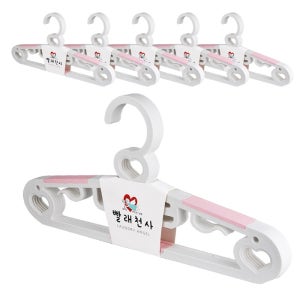 빨래천사 슬림 논슬립 옷걸이 핑크 50p (10세트)