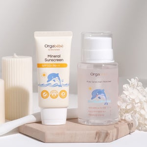 오가베베 무기자차 아기 유아 선크림 SPF50+ 리무버 자외선차단제