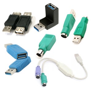 USB 젠더 케이블연결 변환젠더 연결잭 연결단자 커넥터 PS2 마우스 키보드 연결젠더