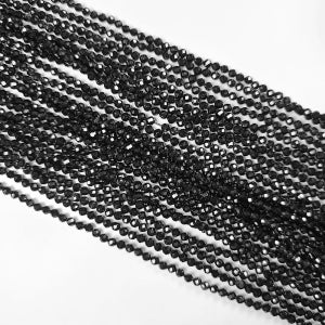 비즈공예 블랙스피넬 컷팅 2mm 팔찌만들기 비드 재료 원석비즈 부자재 beads