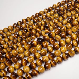 비즈공예 AAA호안석(타이거 아이) 반줄 6mm 팔찌만들기 비드 재료 원석비즈 beads