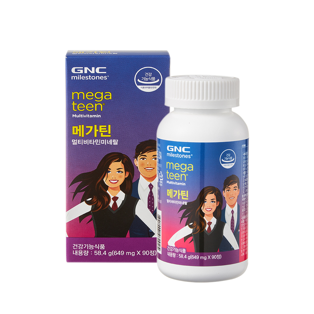 GNC 메가틴 청소년 멀티비타민 90정, 1개