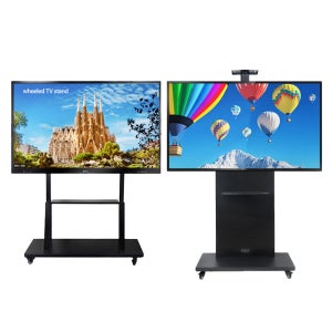 이동식TV거치대 삼성 LG 바퀴형 TV받침대 이동형 스탠드 75인치