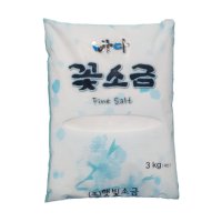 국산 바다 꽃소금 3kg 소금