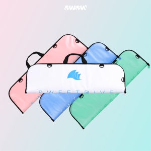 스윗스윔 프리다이빙 타포린 하드폼 롱핀가방 화이트