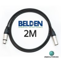 벨덴 BELDEN 1192A XLR + XLR 뉴트릭 마이크 케이블 2M