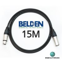 벨덴 BELDEN 1192A XLR + XLR 뉴트릭 마이크 케이블 15M