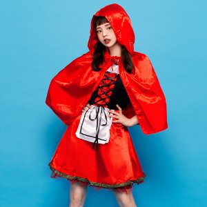 바이시스 빨간망토 늑대 동물잠옷 코스프레 할로윈 파티 반티 수학여행 졸업사진
