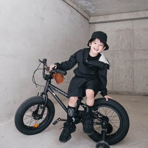 어린이 자전거 도쿄나인 랭글러 블랙 40.6cm (16인치) 유아 자전거 보조 바퀴 조립