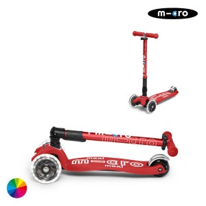 마이크로 맥시T 폴더블 디럭스 LED 어린이 초등학생 세발 킥보드(색상선택)