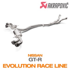 아크라포빅 닛산 GTR 에볼루션 레이스 라인 카본팁
