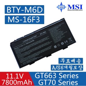 MSI BTY-M6D GT60 GT660 GT663 GT663R GT670 배터리V