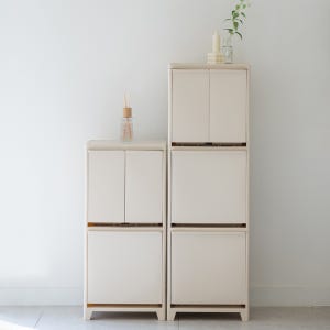 프랑코 스탠드 분리수거함 트윈형 3단 (60L)