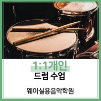 [웨이실용음악학원][서울][동대문] 1:1 드럼 개인 레슨 1개월 수강권