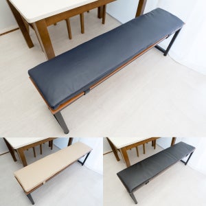 레자 인조가죽 벤치방석 132x32 국내생산