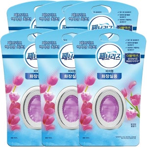 페브리즈 비치 화장실용 향긋한 꽃향기 6ml X 6개