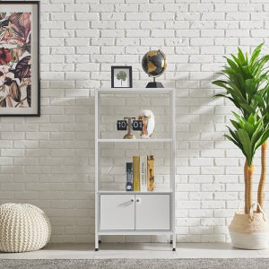 다용도 거실 진열장 선반 수납 철제 장식장