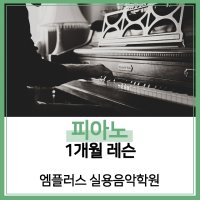 피아노 학원 1개월 레슨 주1회 홍대 엠플러스 실용음악학원 서울