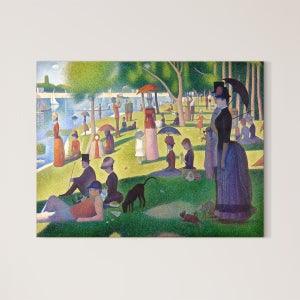 위아트 명화 조르주 쇠라 그랑 자트 섬의 일요일 오후 20호 캔버스아트