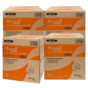41709 도톰한 2겹 에어포켓 L20 산업와이퍼 300매X4카톤