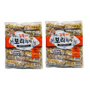 엉클팝 길쭉이 보리과자 400g x 2개