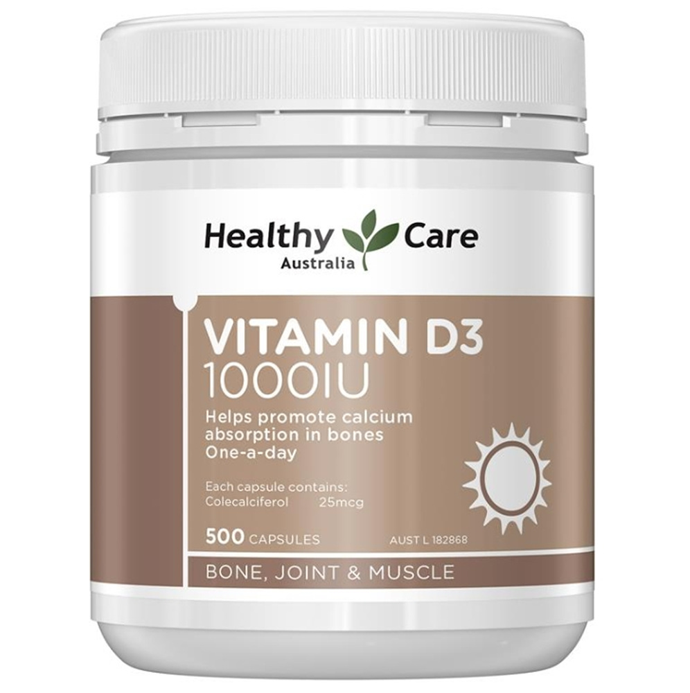 Healthy Care <b>Vitamin D3</b> 1000IU 헬씨케어 <b>비타민D3</b> 500캡슐