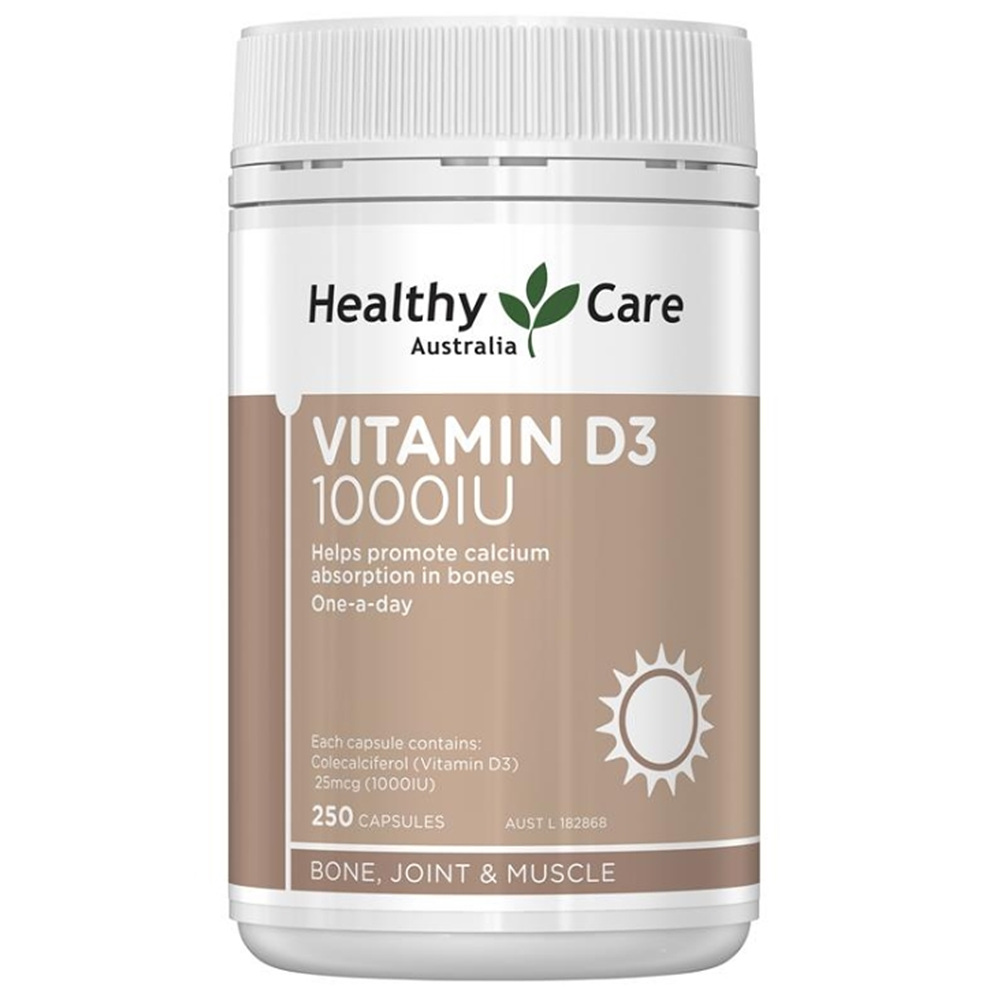 Healthy Care <b>Vitamin D3</b> 1000IU 헬씨케어 <b>비타민D3</b> 250캡슐 3팩