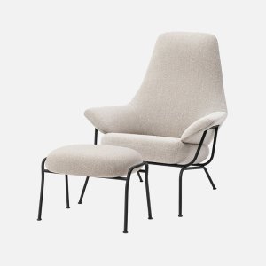 [HEM] Hai Chair + Ottoman (Melange Greyl) 라운지체어 세트