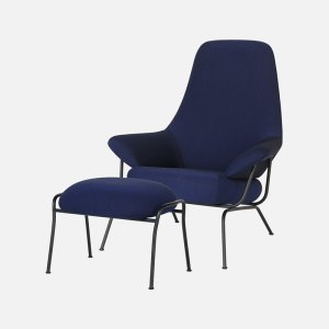 [HEM] Hai Chair + Ottoman (Melange Ink) 라운지체어 세트