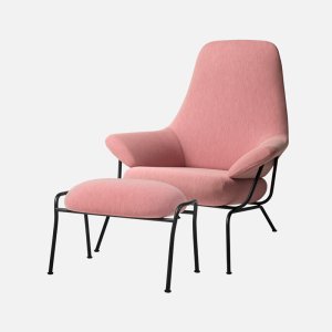 [HEM] Hai Chair + Ottoman (Melange Pink) 라운지체어 세트