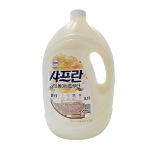 LG생활건강 샤프란 섬유유연제 용기 3100ml 코튼베이비파우더 1개