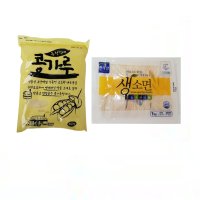 옥천할매 콩가루 850g+면사랑 생소면 1kg 콩국수용 /식재료/식자재