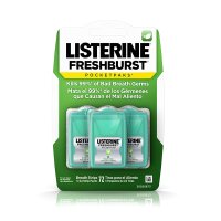 리스테린 포켓팩 브레스 스트립 프레쉬버스트 3x4팩 Listerine Pocketpaks Freshburst Breathe Strips