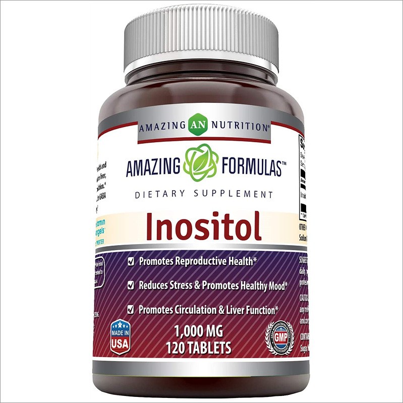 Amazing Nutrition <b>Inositol</b> <b>이노시톨</b> 1000mg 120정