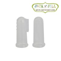 잭앤질 유아용 핑거브러쉬 실리콘 칫솔 6-18개월용 2pack