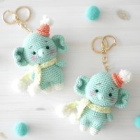 [코바늘DIY] 민트앨리키링 뜨개 인형 만들기 diy