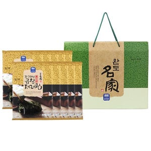 완도명가 갓구워낸 곱창재래김(무조미)선물세트1호(5매x10봉)