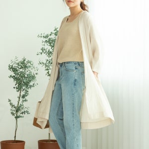 [특가세일/원가이하] 여름 루즈핏 린넨 로브 비치 롱 가디건 (오늘도)