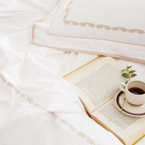 헬렌스타인 이집트코튼 리프자수 이불커버 세트 S/SS