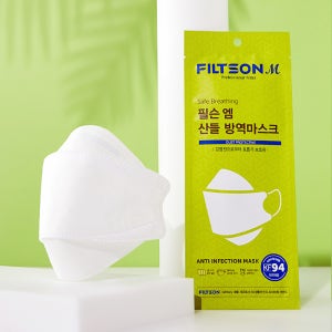 필슨 산들 20매 KF94 (대형) 방역 마스크 / 국산 숨쉬기편한마스크 미세먼지