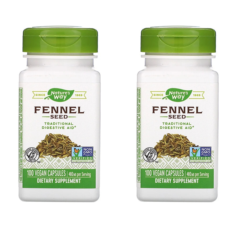 Nature’s Way 펜넬 씨 추출물 480mg Fennel Seed 식물성 100정 2팩